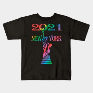 New York 2021. STATUE OF LIBERTY Kids T-Shirt